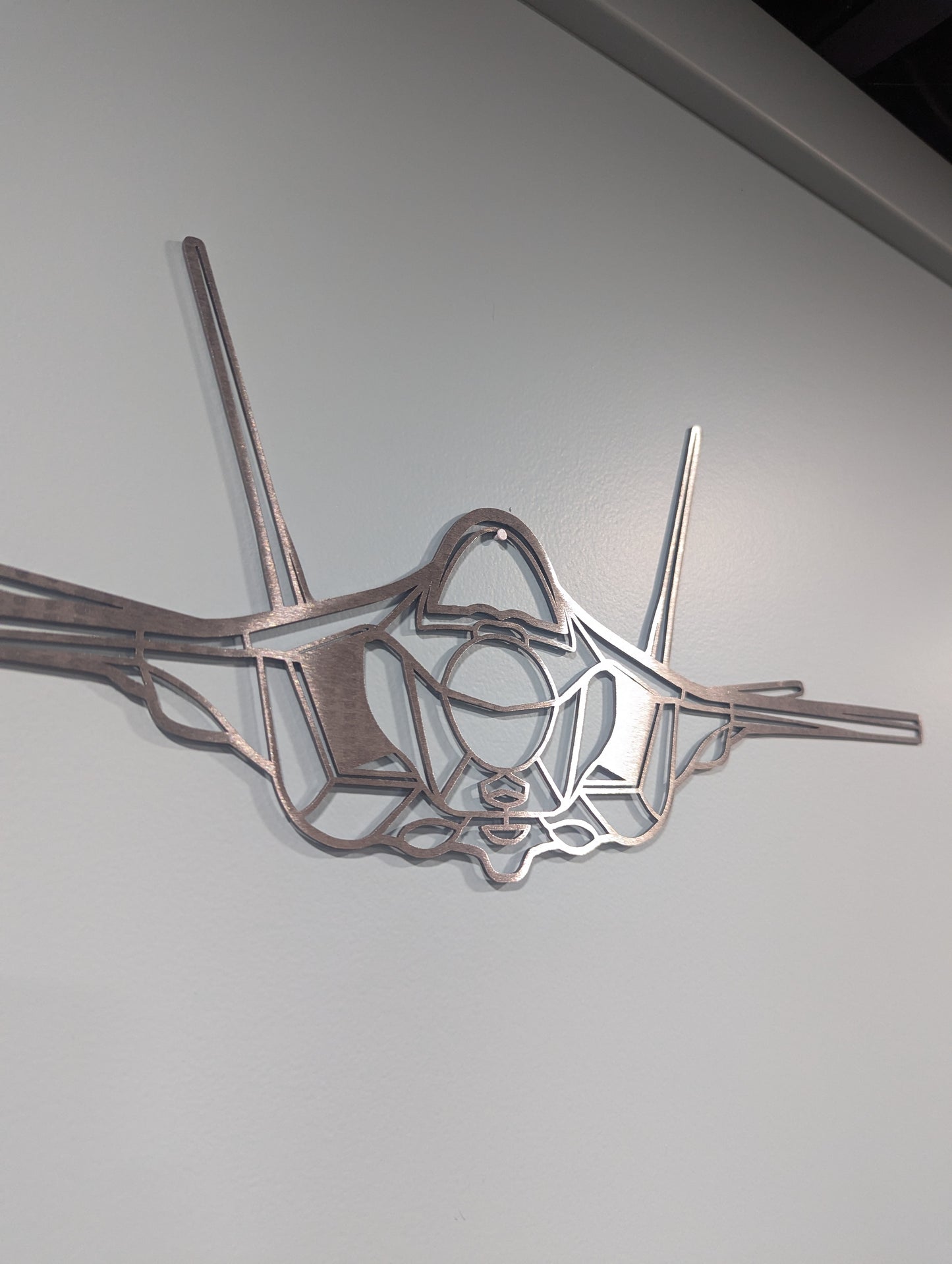 F-35A Front View Metal Art Silhouette