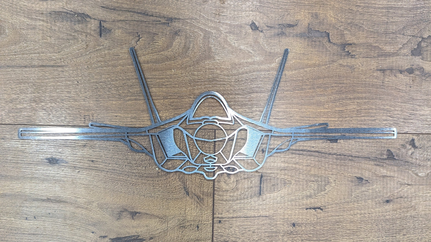 F-35A Front View Metal Art Silhouette