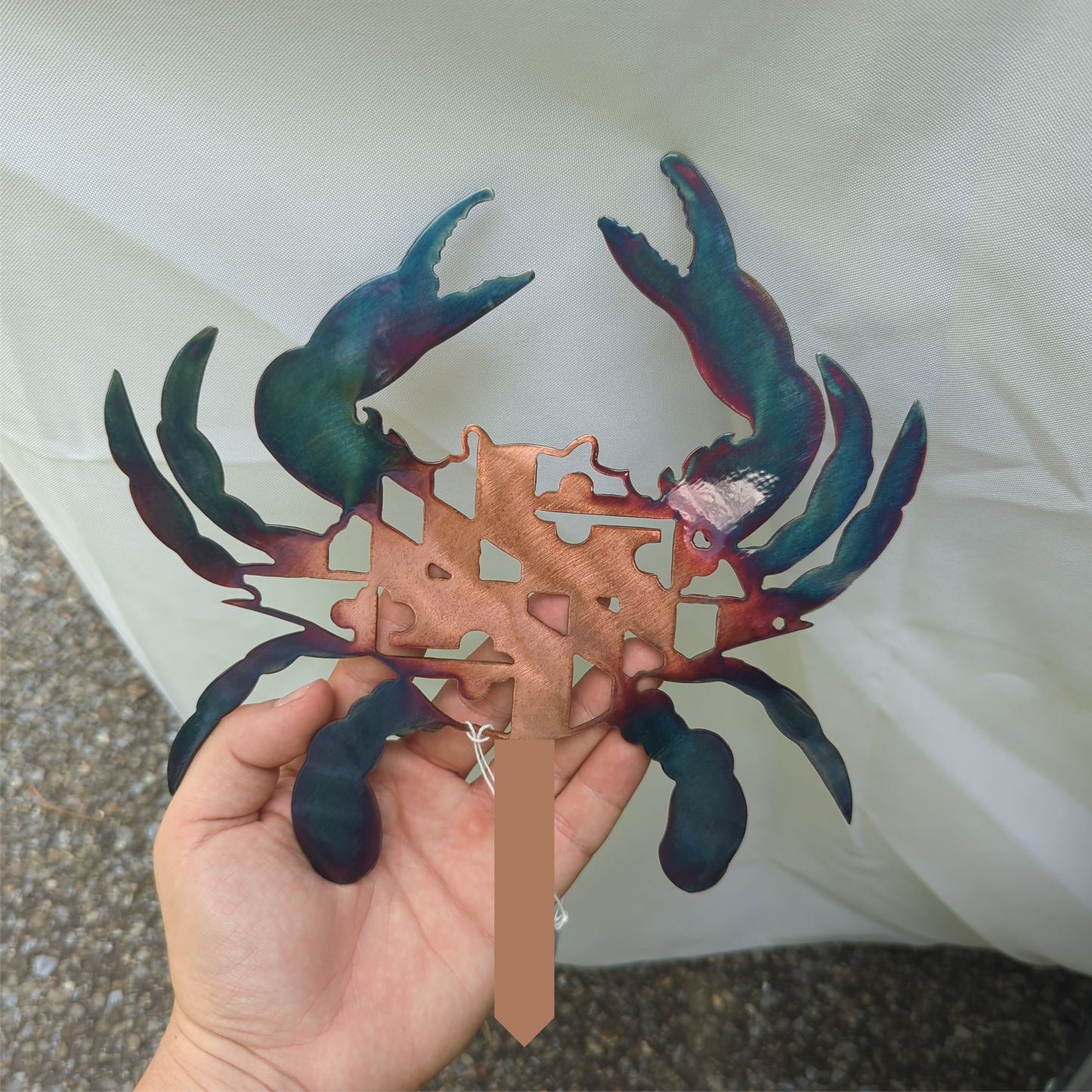Maryland Flag Crab Garden Stake