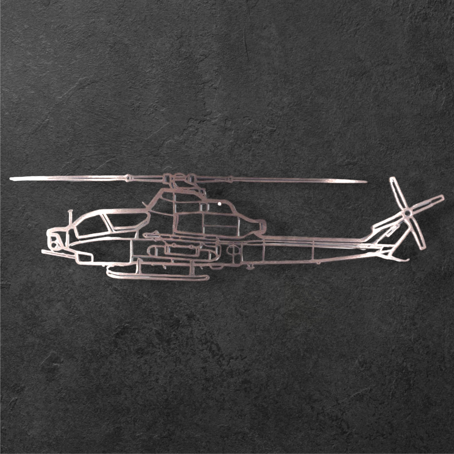 AH-1Z Viper Metal Art Silhouette