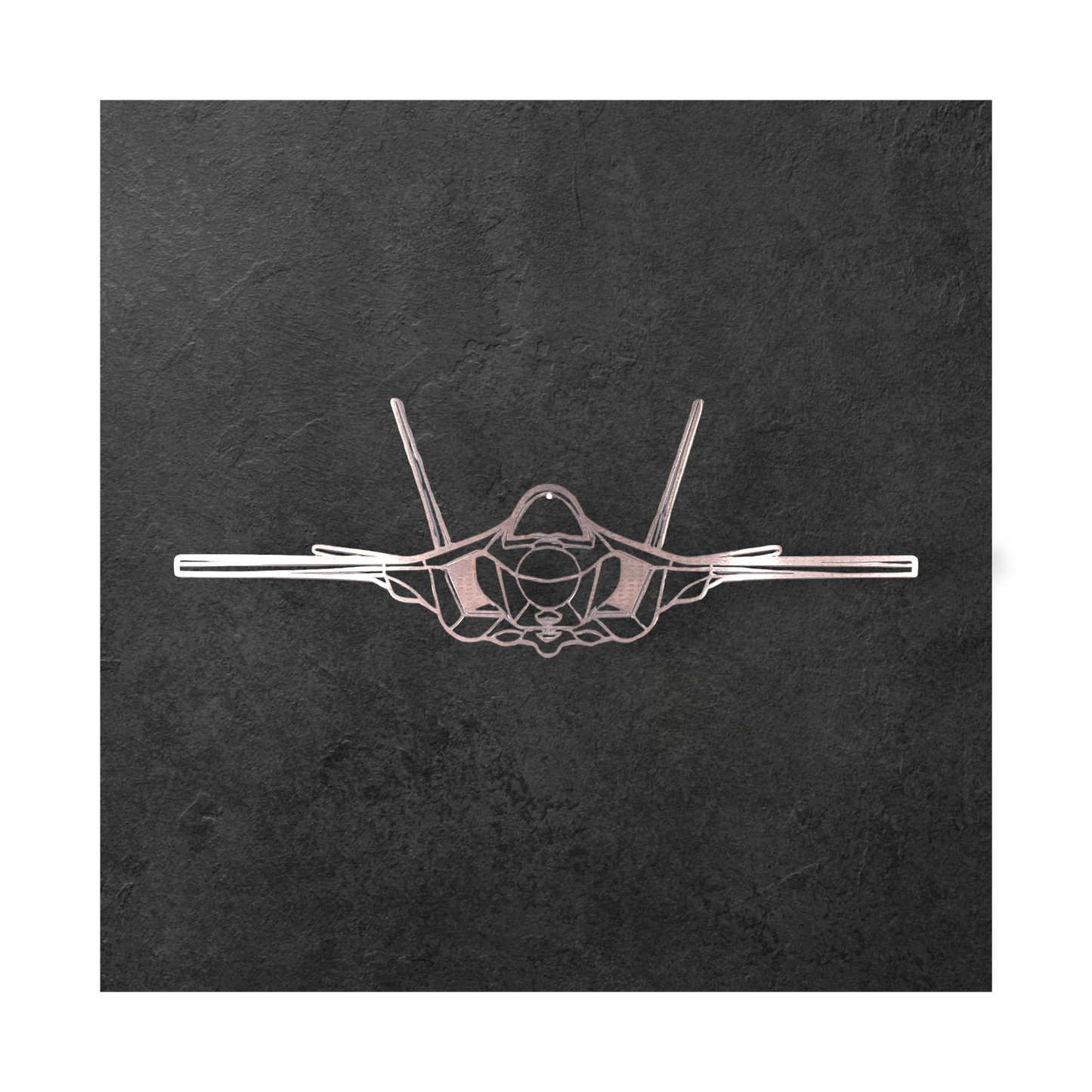 F-35A Front View Metal Art Silhouette
