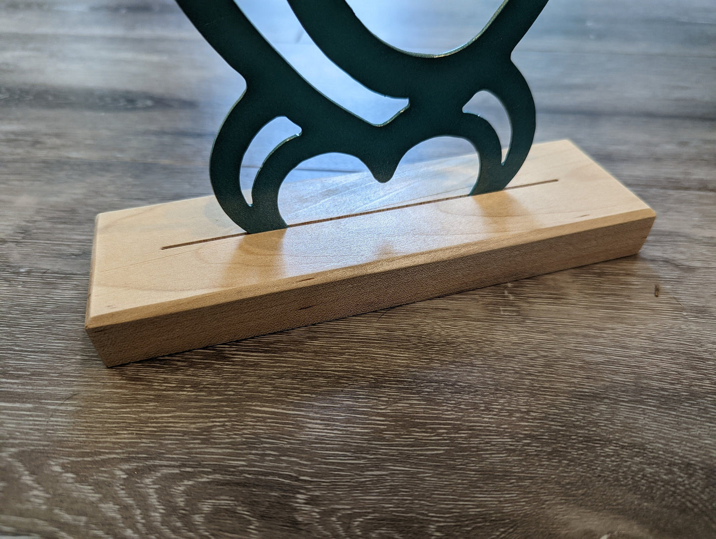 Wooden Base for Small Metal Art