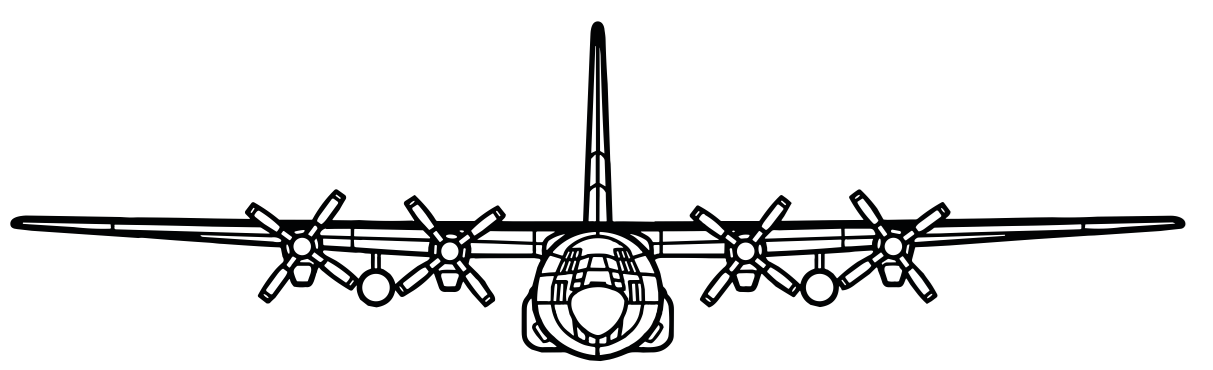 C-130 Aircraft Silhouette