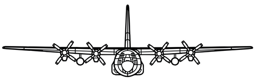 C-130 Aircraft Silhouette