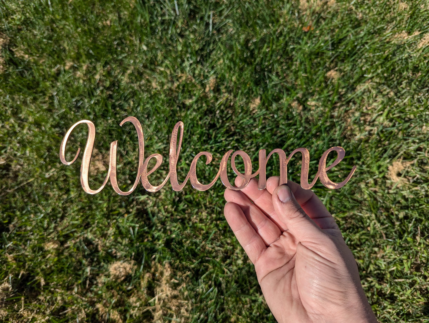 "Welcome" Script Word Art