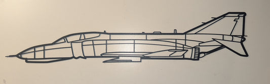 F-4 Phantom Metal Art - Side View