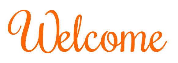 "Welcome" Script Word Art