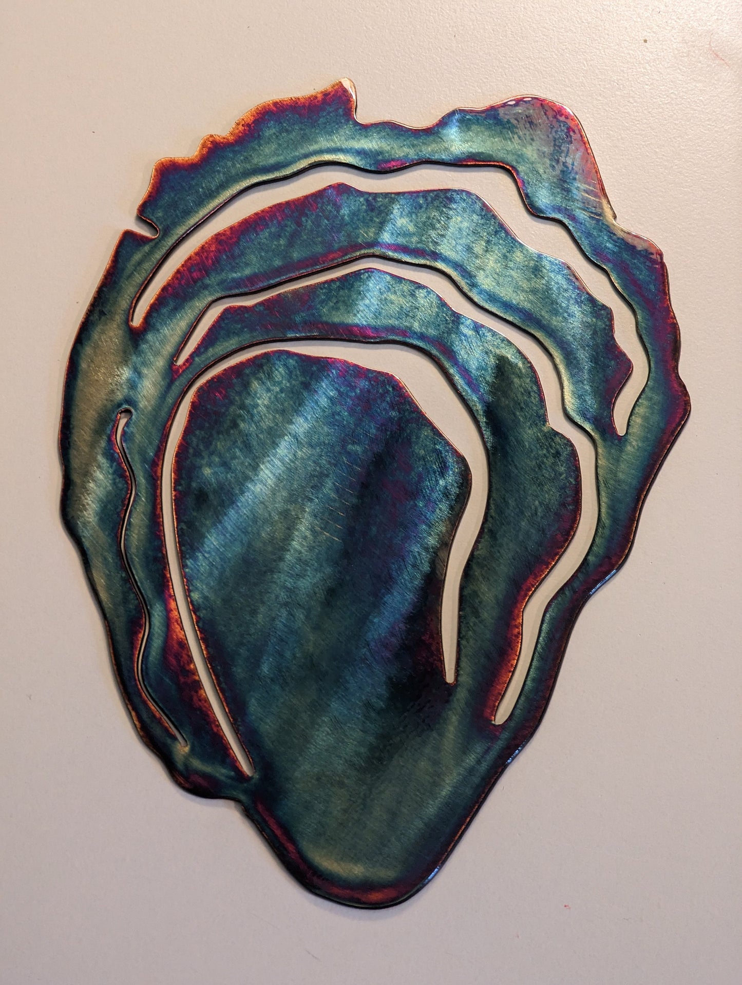 Colorful Oyster Metal Art Nautical Home Decor for the Wall